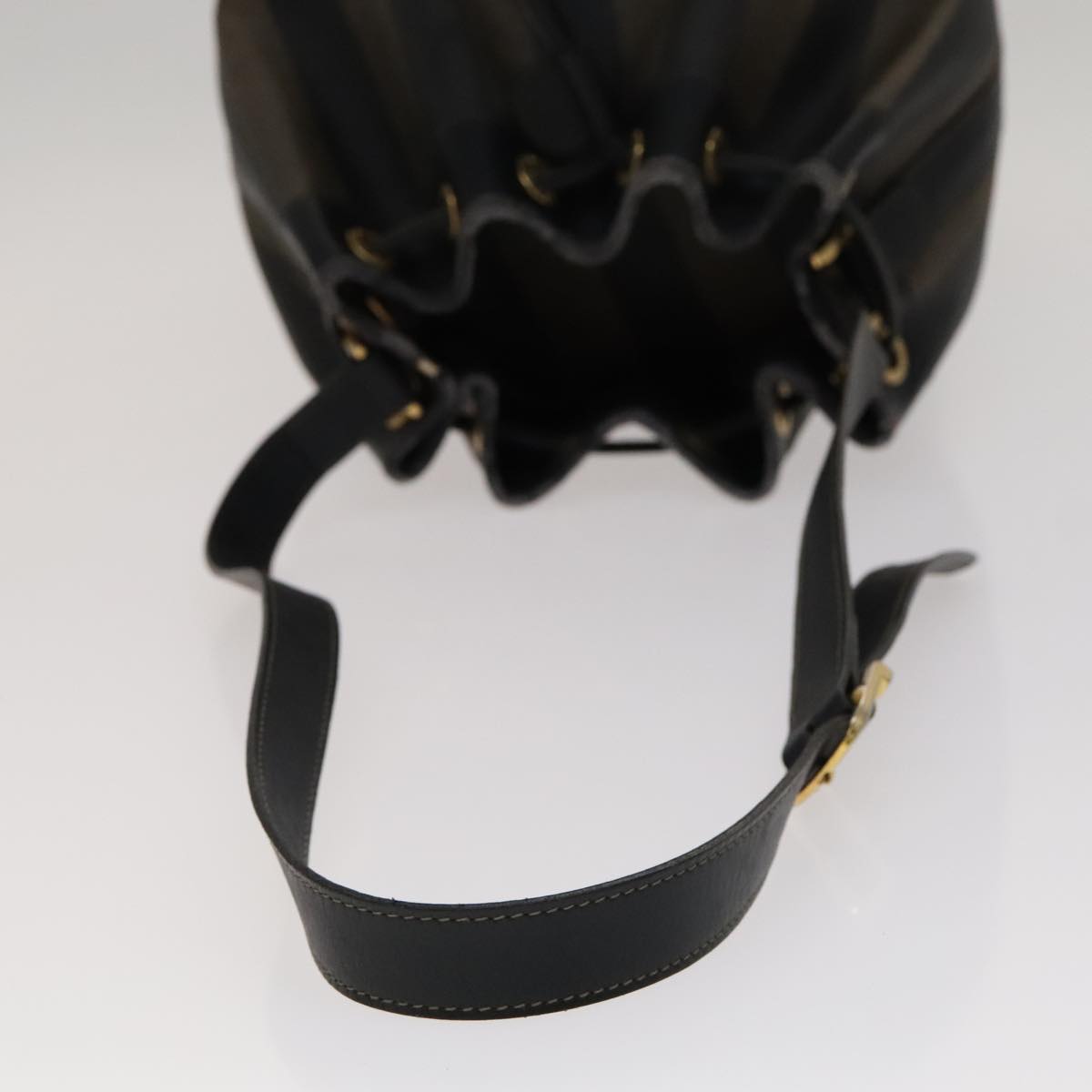 FENDI Pecan Canvas Shoulder Bag Brown Black Gold 106468