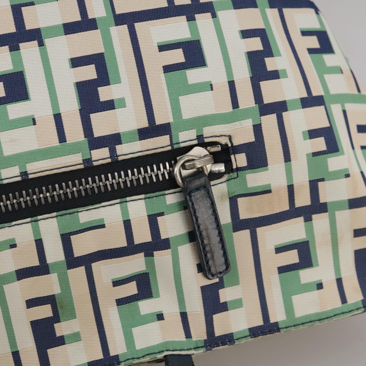 FENDI Zucca Canvas Tote Bag Green 106572