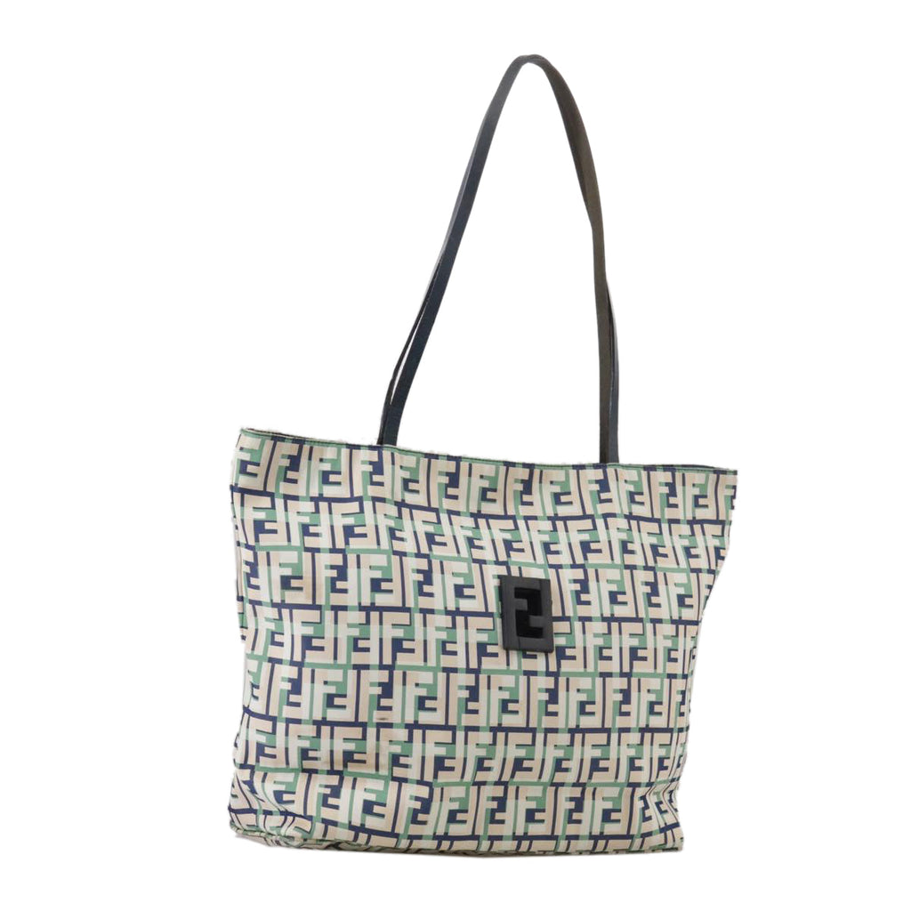FENDI Zucca Canvas Tote Bag Green 106572