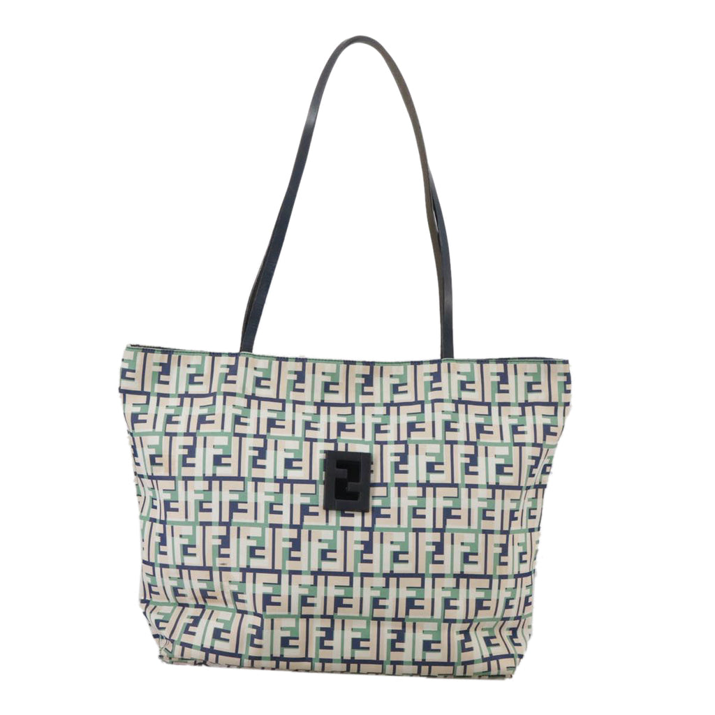 FENDI Zucca Canvas Tote Bag Green 106572