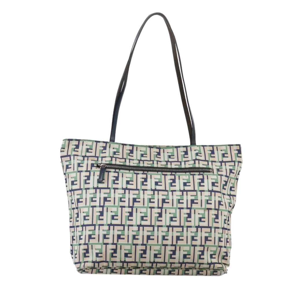 FENDI Zucca Canvas Tote Bag Green 106572