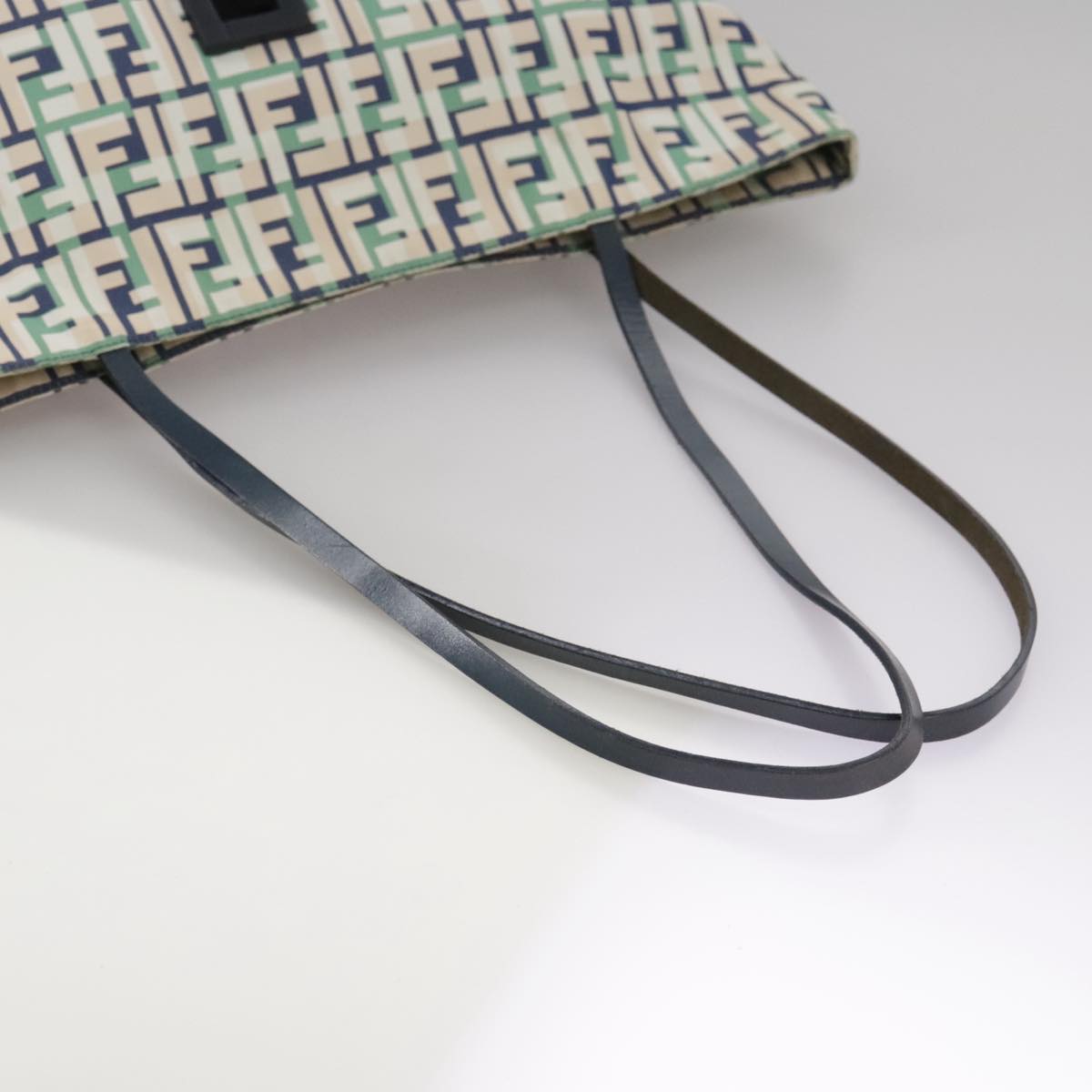FENDI Zucca Canvas Tote Bag Green 106572