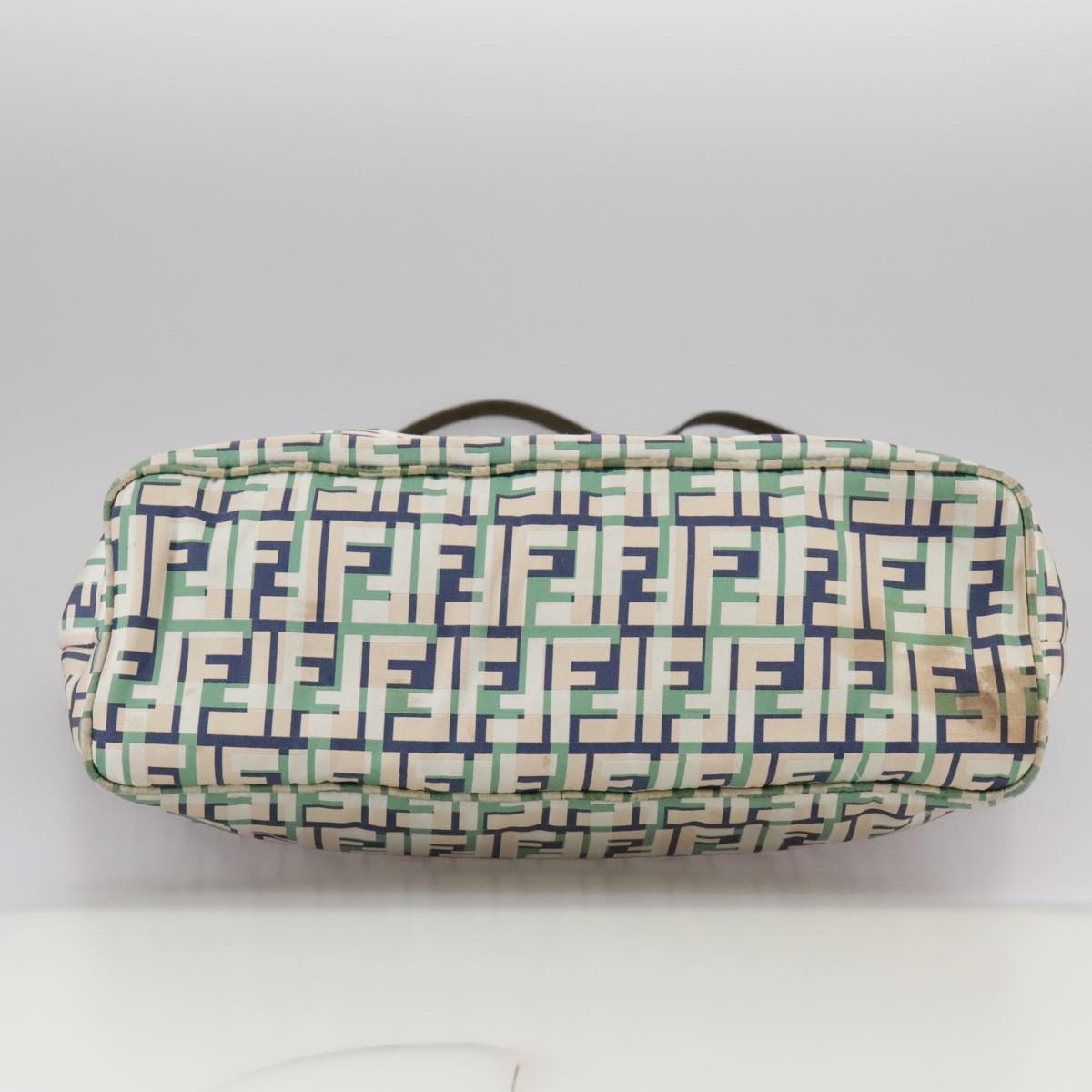 FENDI Zucca Canvas Tote Bag Green 106572