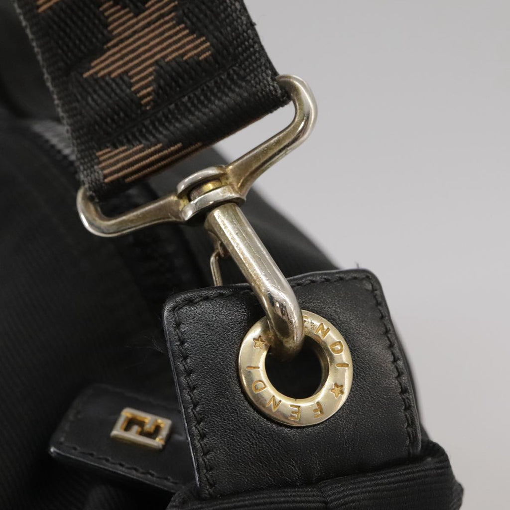 FENDI Hand Bag Canvas Black 106592