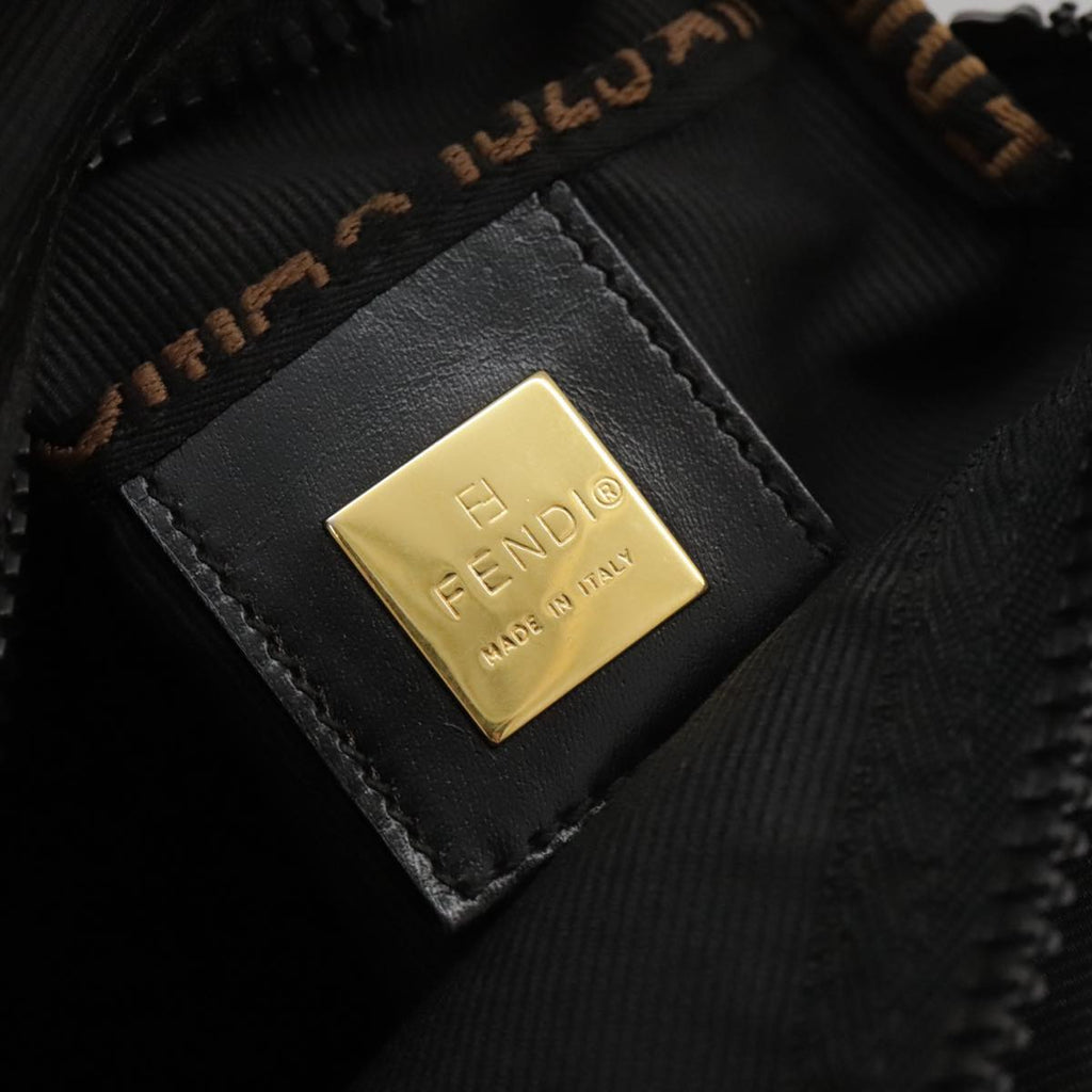 FENDI Hand Bag Canvas Black 106592