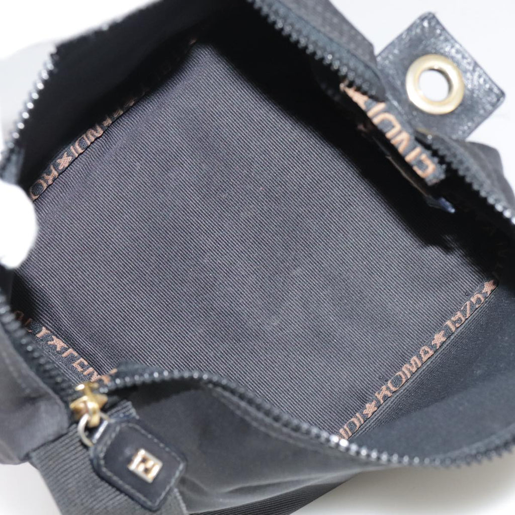 FENDI Hand Bag Canvas Black 106592