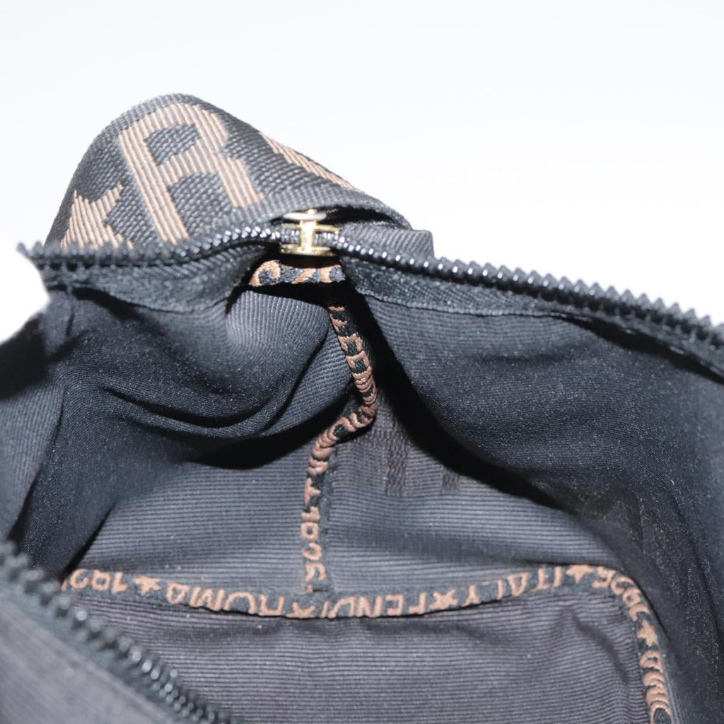 FENDI Hand Bag Canvas Black 106592