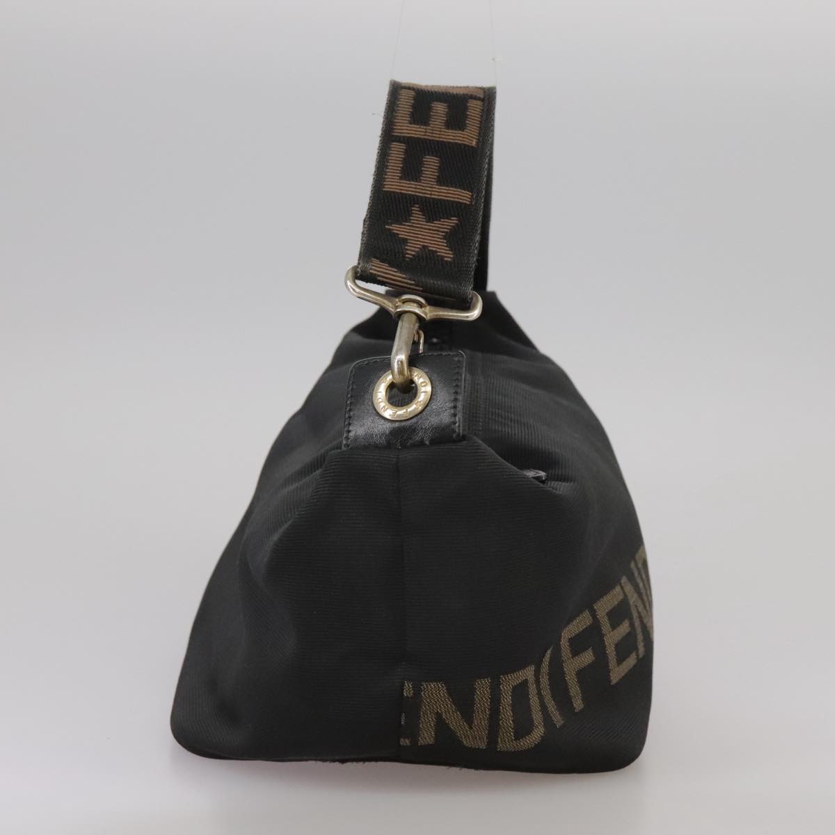 FENDI Hand Bag Canvas Black 106592