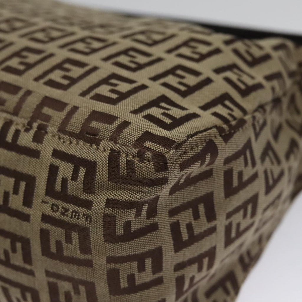 FENDI Zucchino Canvas Hand Bag Beige 106688