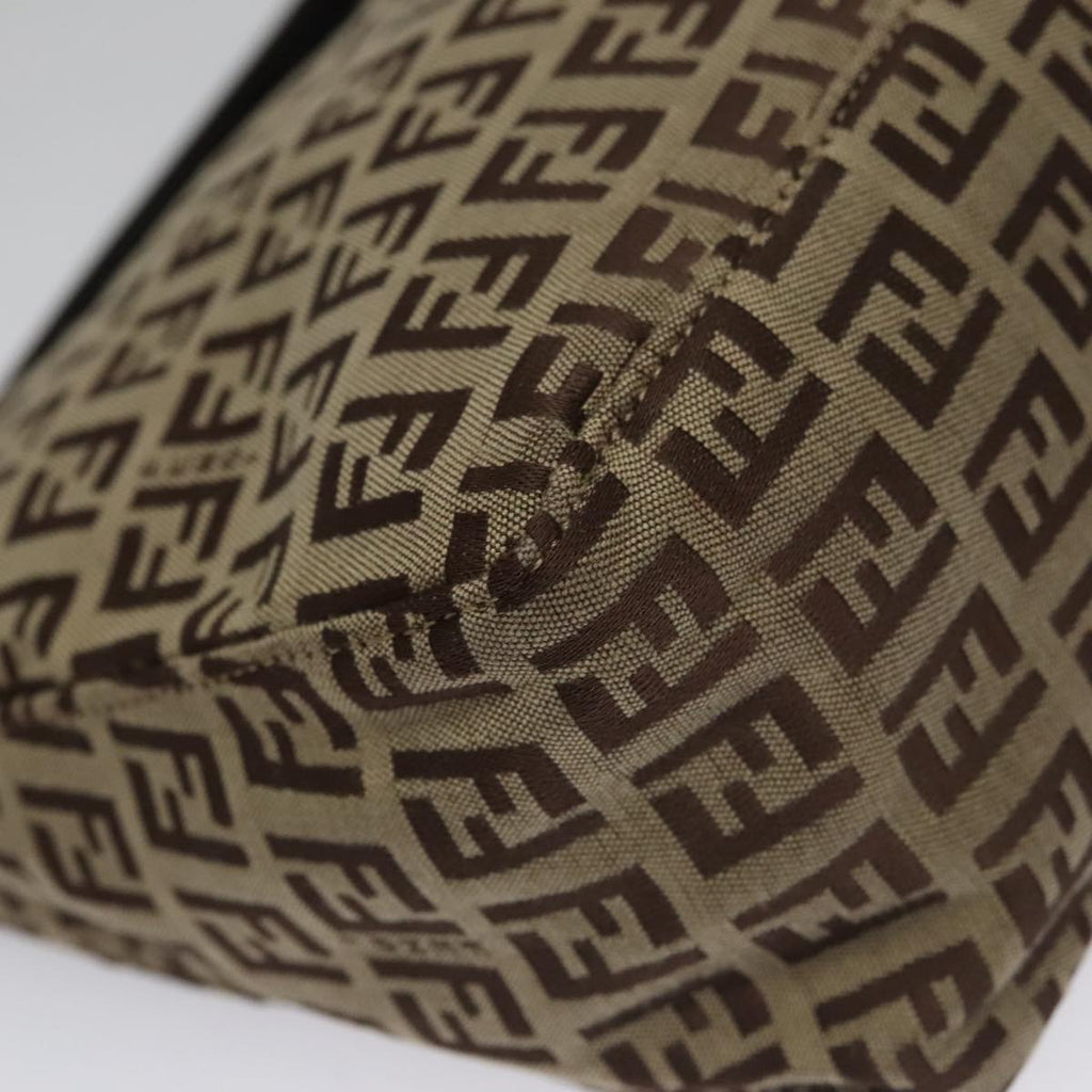FENDI Zucchino Canvas Hand Bag Beige 106688