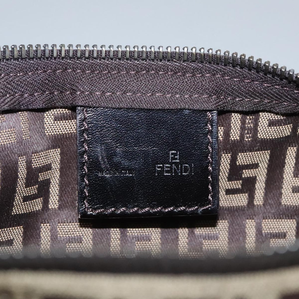 FENDI Zucchino Canvas Hand Bag Beige 106688