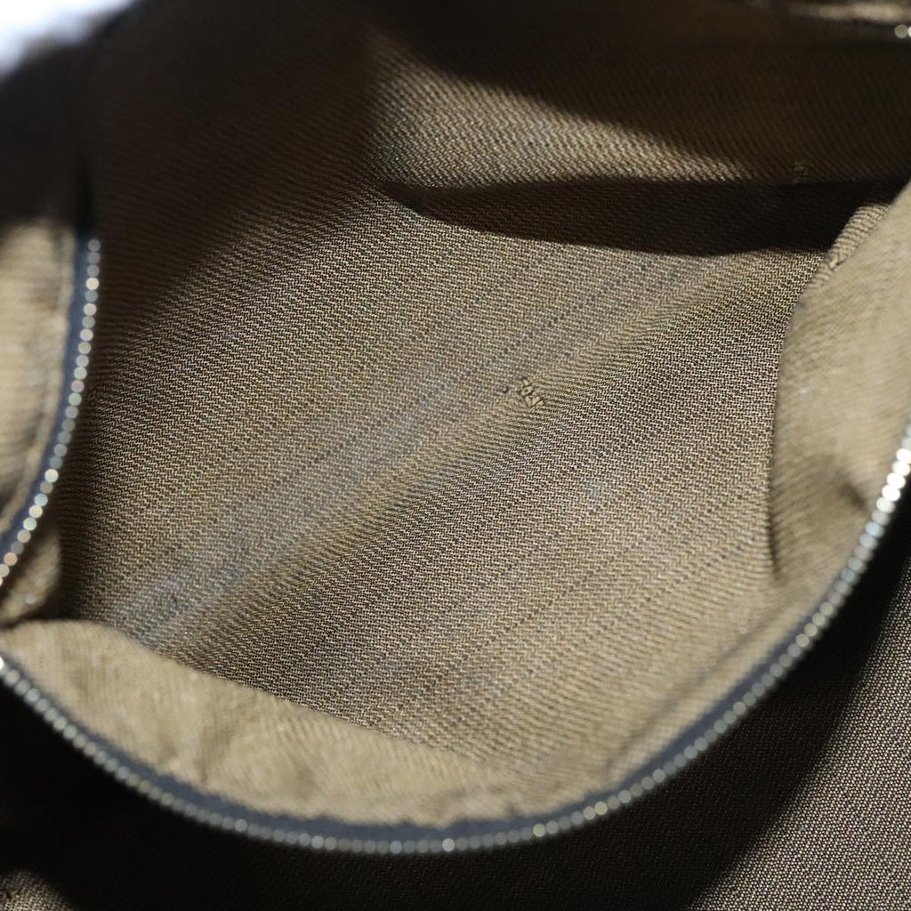 FENDI Zucca Canvas Vanity Pouch Brown Black Gold 106699