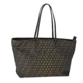 FENDI Zucca Canvas Tote Bag PVC Brown Black Gold 106827