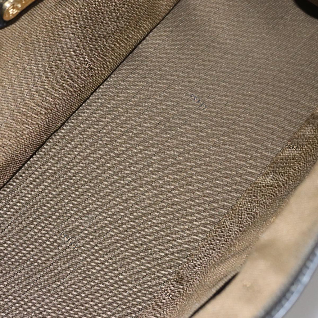 FENDI Pecan Canvas Hand Bag Brown 107549