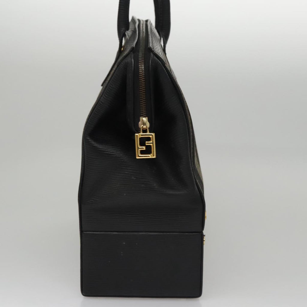 FENDI Pecan Canvas Hand Bag Brown 107549