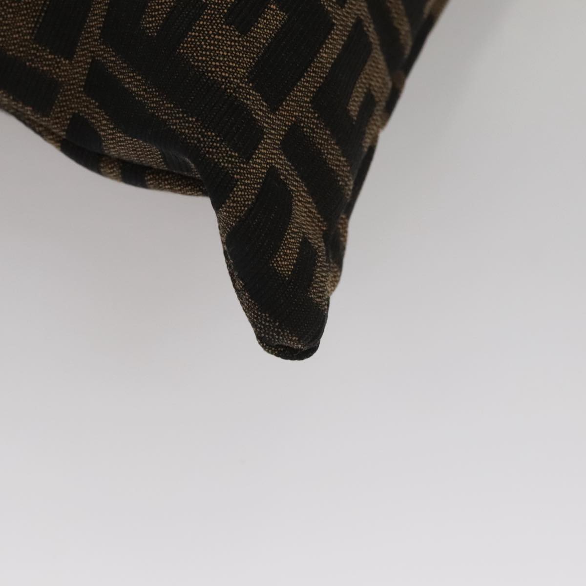 FENDI Zucca Canvas Hand Bag Brown 107608