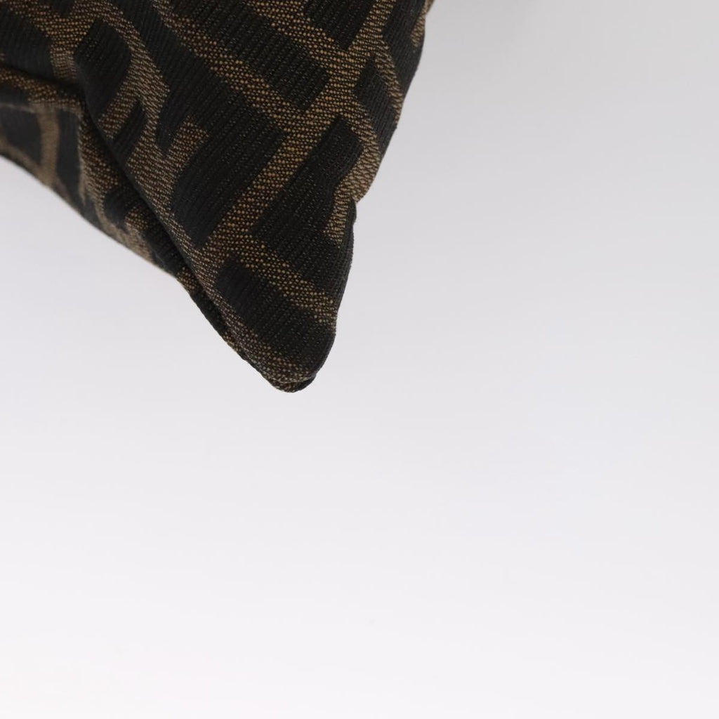 FENDI Zucca Canvas Hand Bag Brown 107608