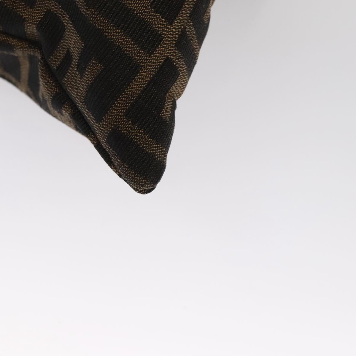 FENDI Zucca Canvas Hand Bag Brown 107608