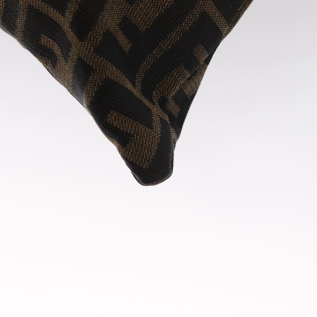 FENDI Zucca Canvas Hand Bag Brown 107608
