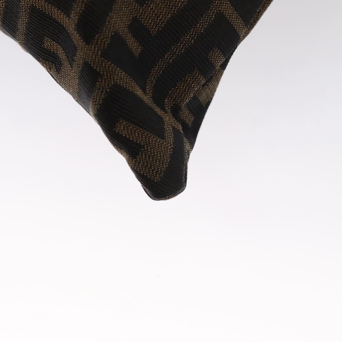 FENDI Zucca Canvas Hand Bag Brown 107608