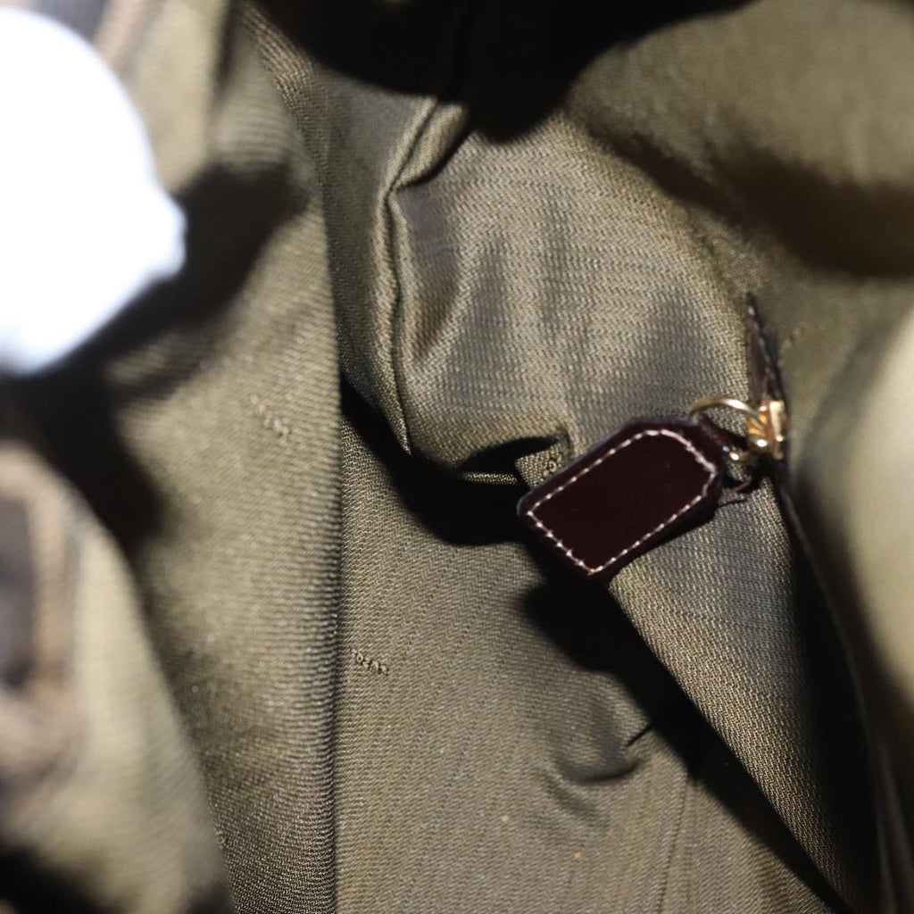 FENDI Zucca Canvas Hand Bag Brown 107608