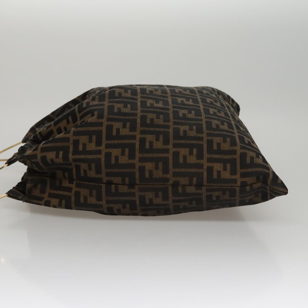 FENDI Zucca Canvas Hand Bag Brown 107608