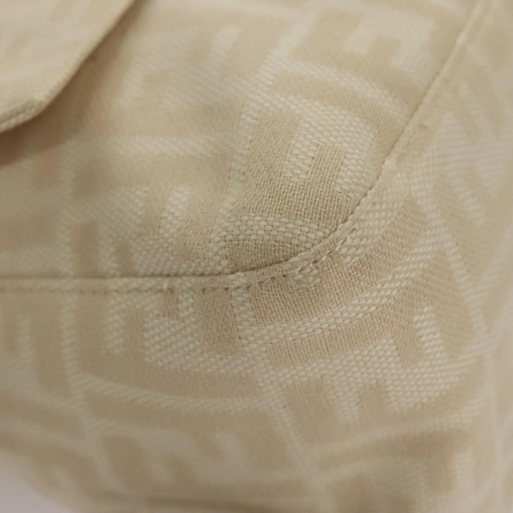 FENDI Zucca Canvas Mamma Baguette Shoulder Bag Beige 107611
