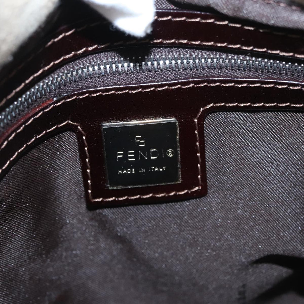 FENDI Zucca Canvas Mamma Baguette Shoulder Bag Beige 107611