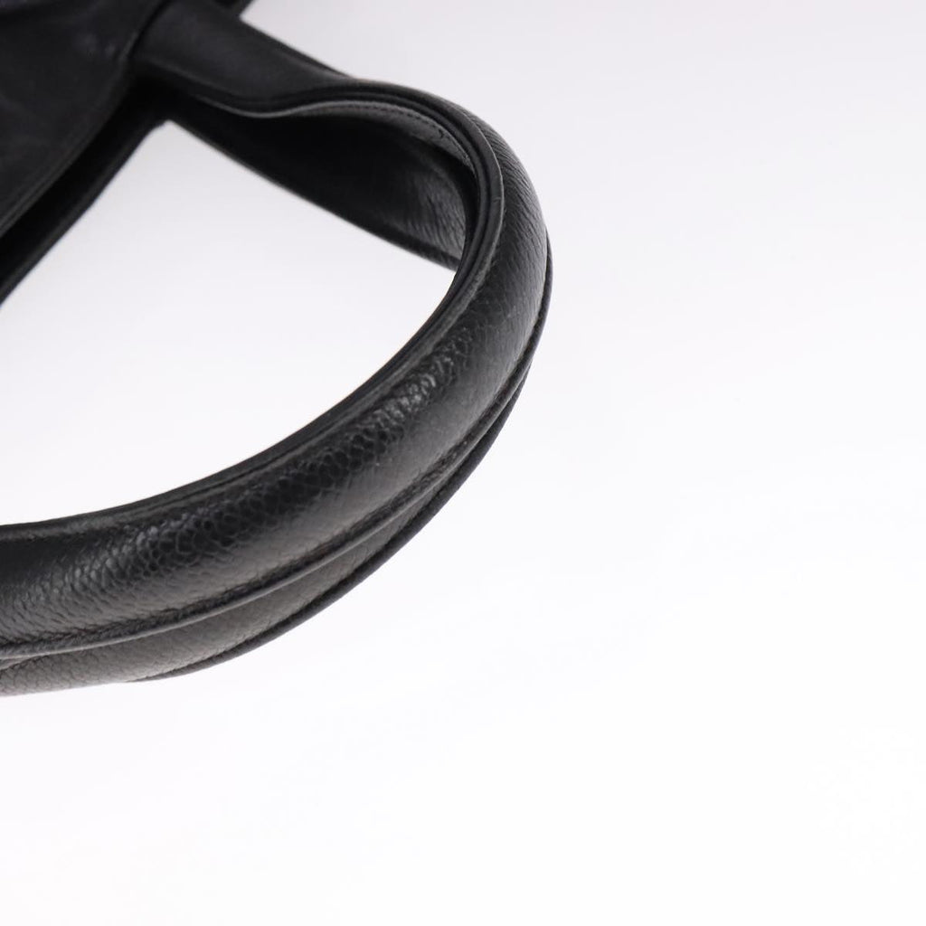 CHANEL Matelasse Tote Bag Caviar Skin Black CC 107636