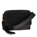 CHANEL Matelasse Chain Hand Bag Lamb Skin Black CC 107642