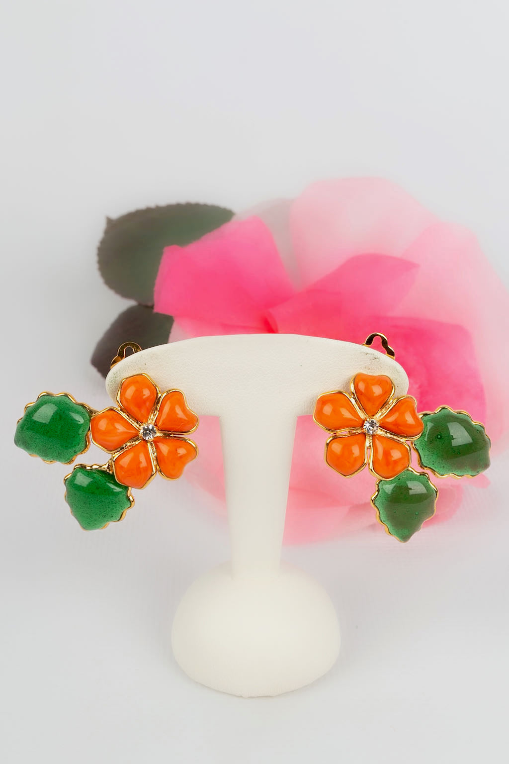 Boucles d'oreilles fleur Augustine