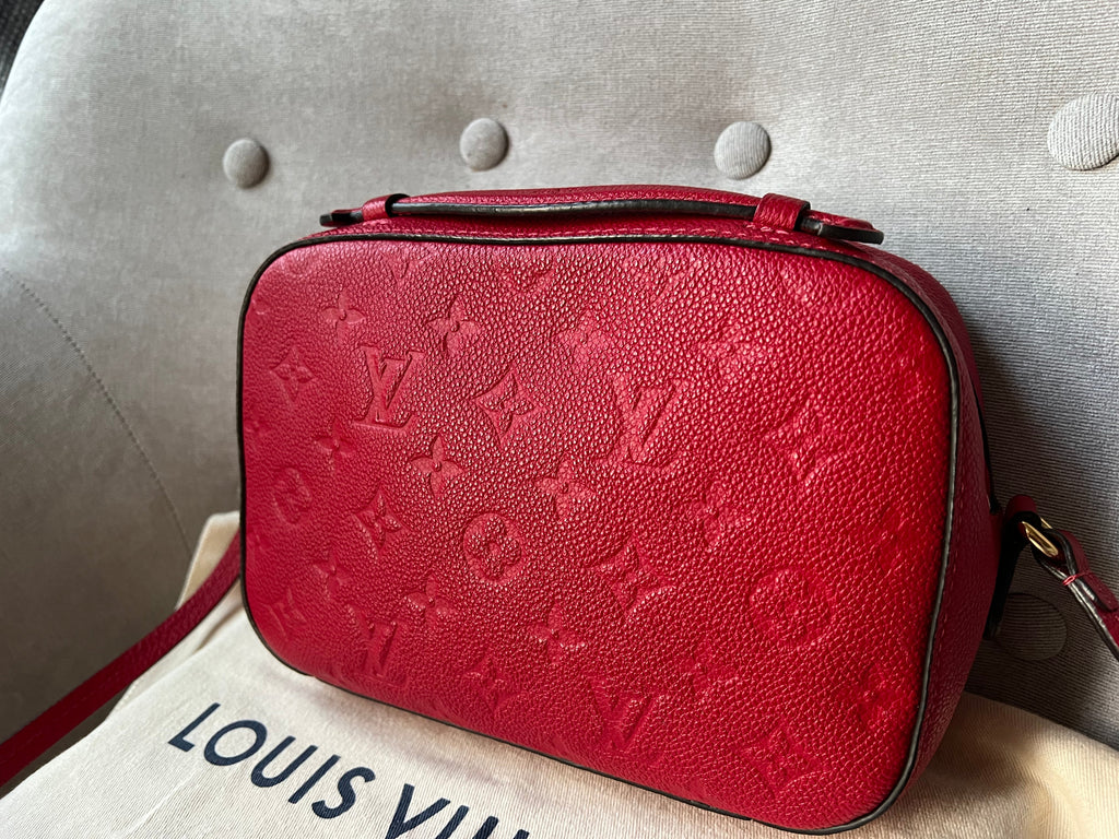 Louis Vuitton Saintonge Red Empreinte (RRP £1520)