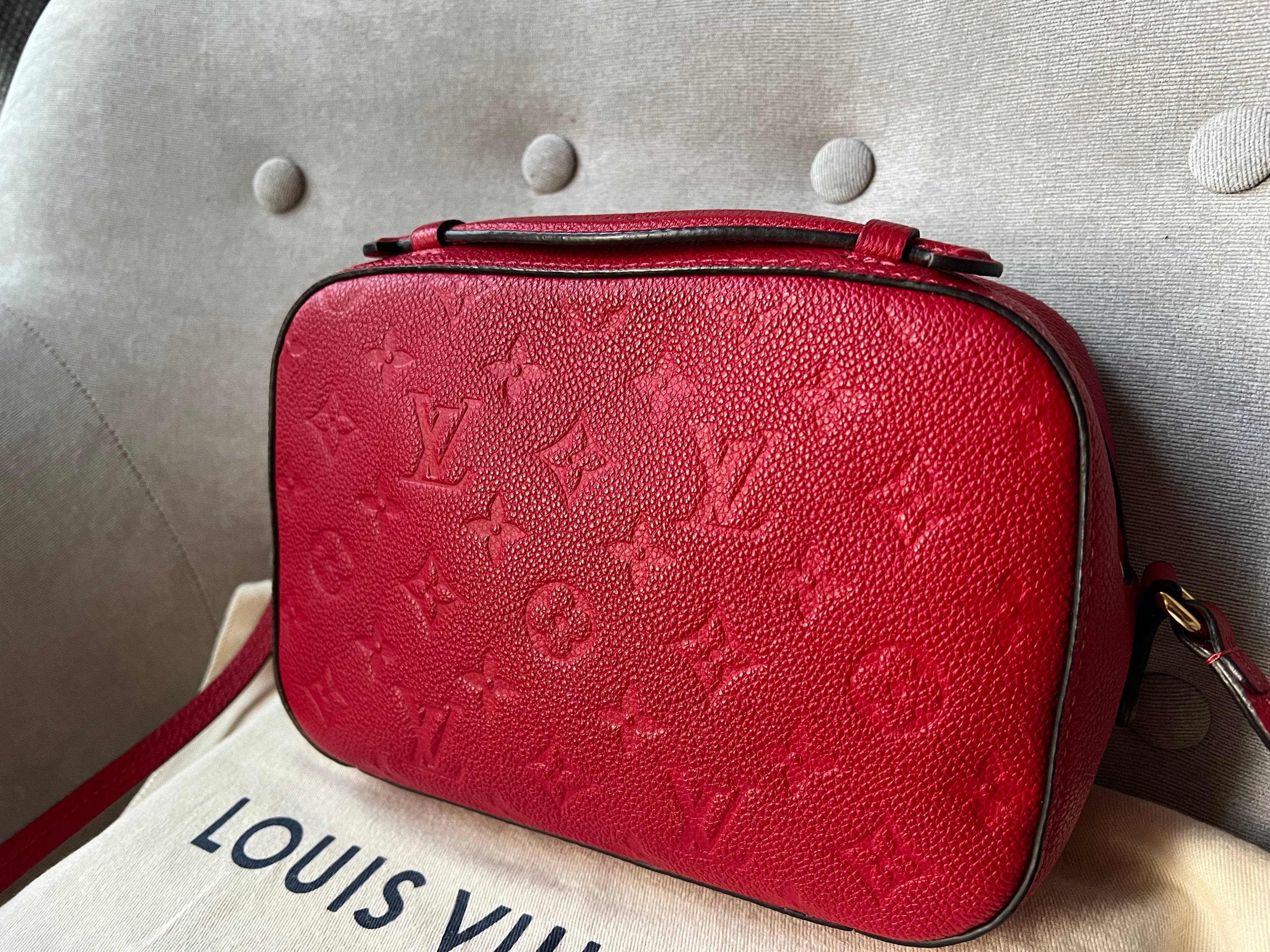 Louis Vuitton Saintonge Red Empreinte (RRP £1520)