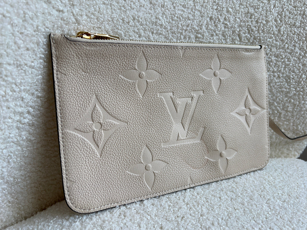 Louis Vuitton Pouch (from Neverfull) Creme Empreinte