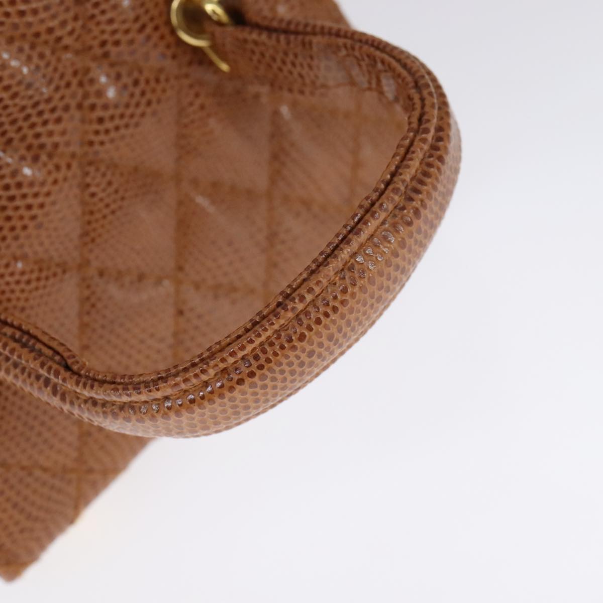 FENDI Vanity Hand Bag Leather 2way Brown 108006A