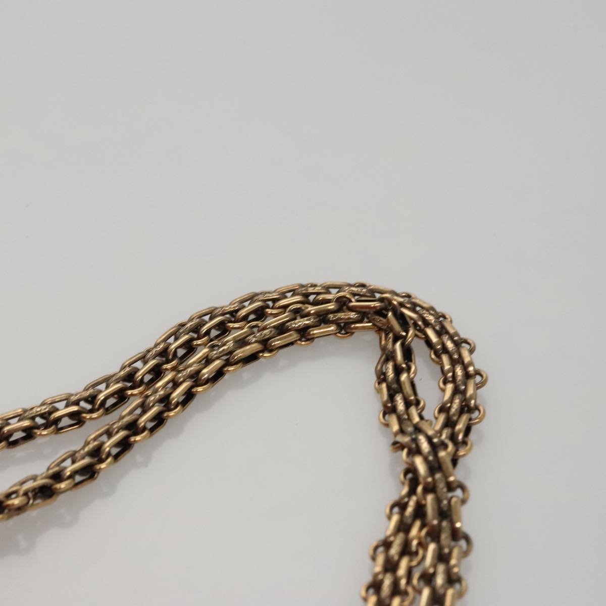 CHANEL Matelasse Chain Shoulder Bag Leather Red Gold CC 108309
