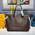LV Neverfull GM Tote Bag Damier Ebene Canvas Cerise Red For Women, Women’s Handbags, Shoulder Bags 15.7in/40cm LV N41357