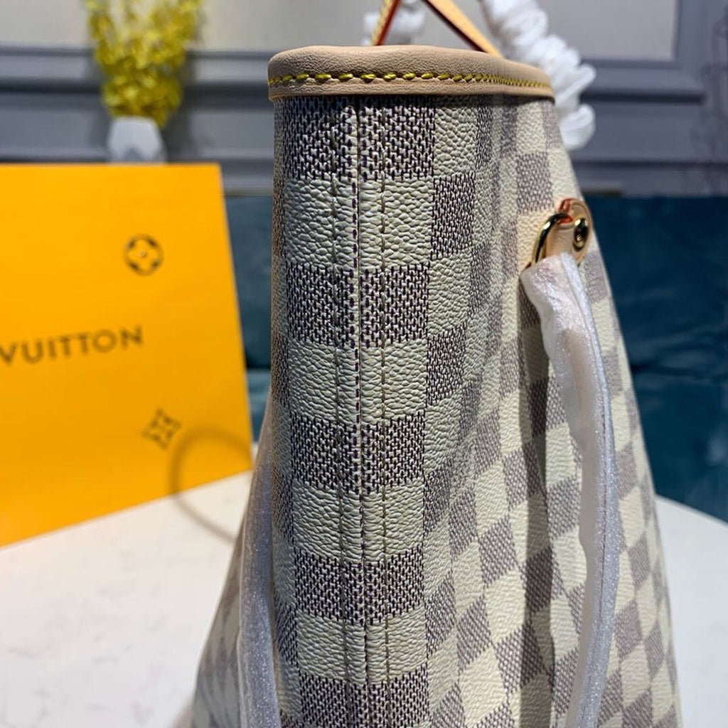 Louis Vuitton Neverfull GM Tote Bag Damier Azur Canvas Beige For Women, WomenÃ¢â‚¬â„¢s Handbags, Shoulder Bags 15.4in/39cm LV N41360
