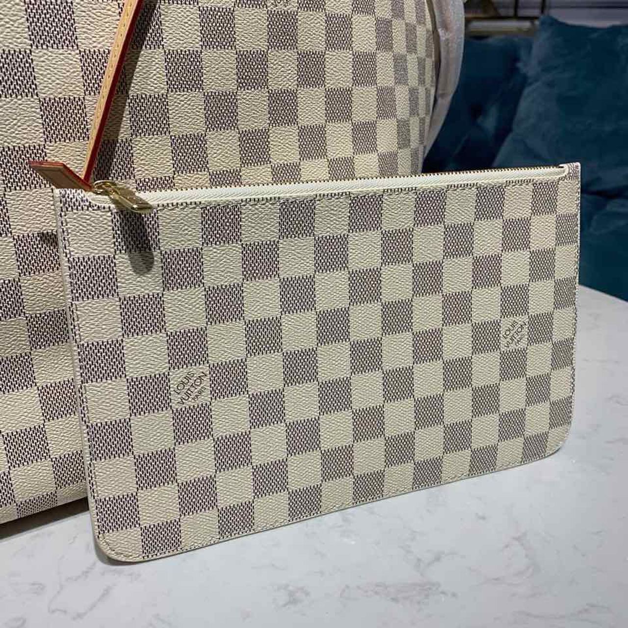 Louis Vuitton Neverfull GM Tote Bag Damier Azur Canvas Beige For Women, WomenÃ¢â‚¬â„¢s Handbags, Shoulder Bags 15.4in/39cm LV N41360