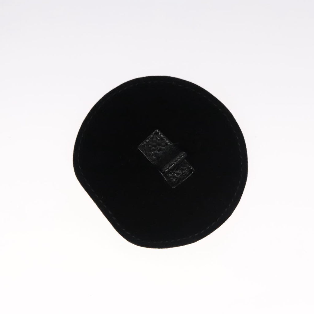 CHANEL COCO Mark Jewelry Case Caviar Skin Black Gold CC 108555