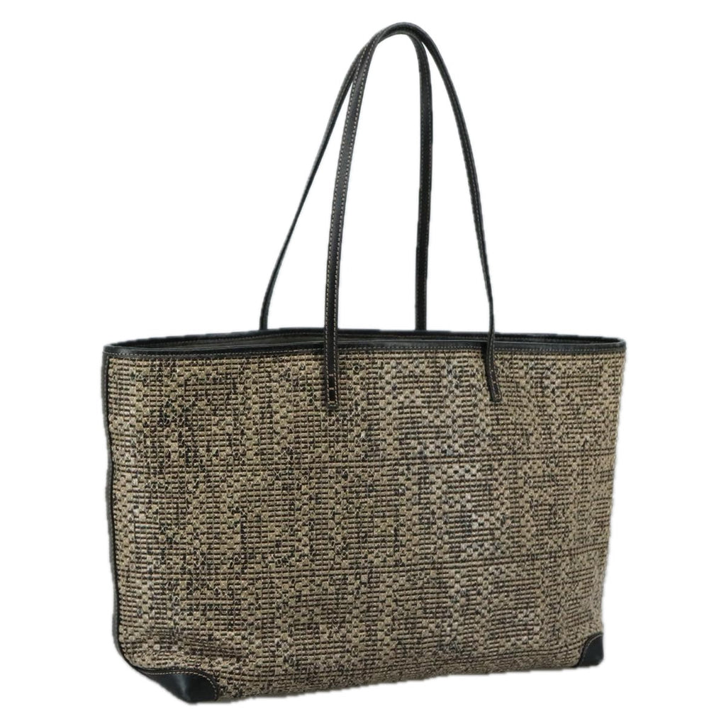 FENDI Zucca Canvas Tote Bag PVC Leather Beige Black 108584