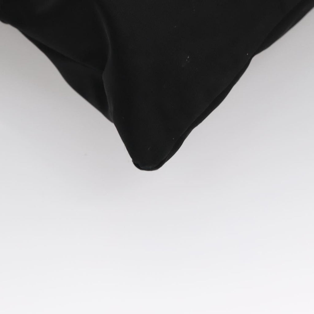 FENDI Shoulder Bag Nylon Leather Black Silver 108665