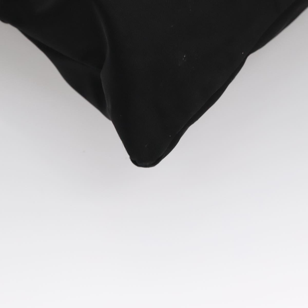 FENDI Shoulder Bag Nylon Leather Black Silver 108665