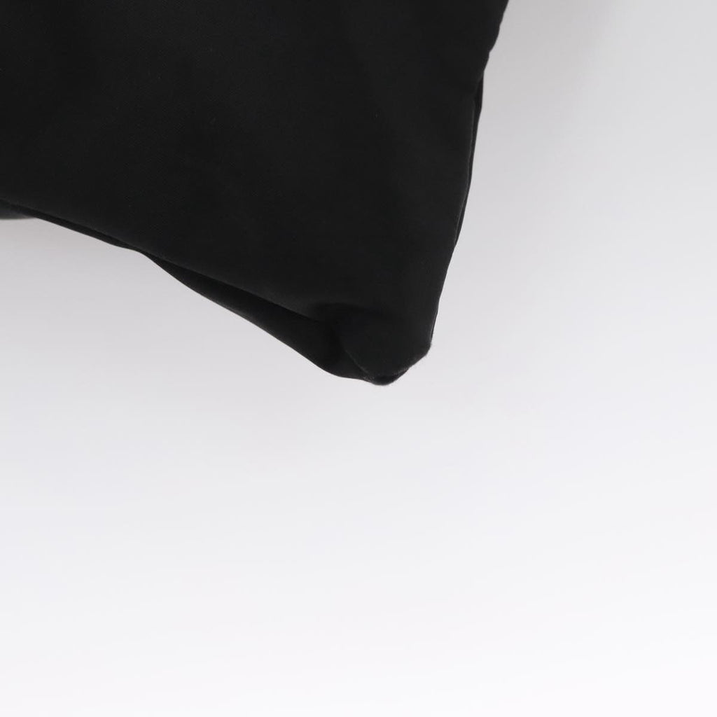 FENDI Shoulder Bag Nylon Leather Black Silver 108665