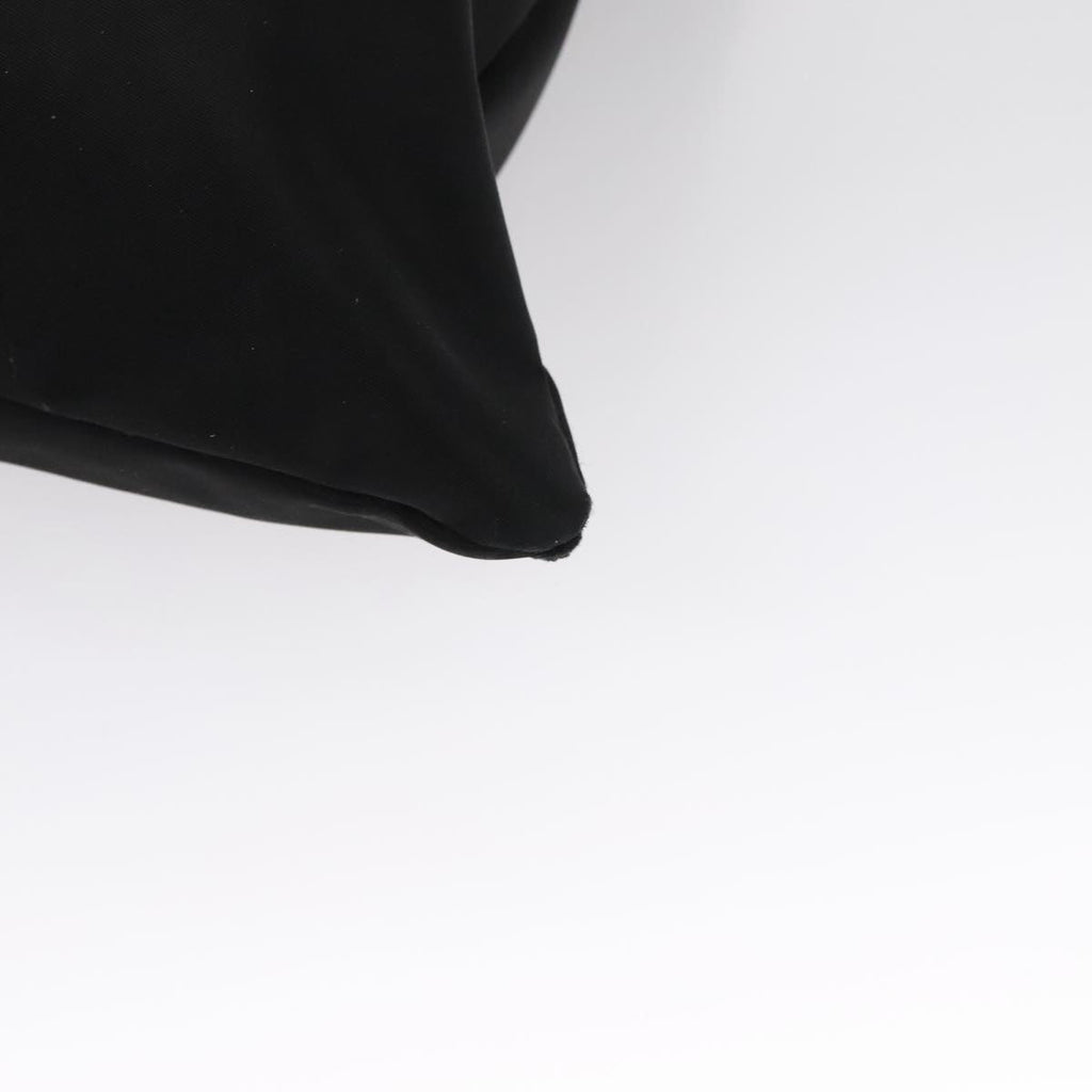 FENDI Shoulder Bag Nylon Leather Black Silver 108665
