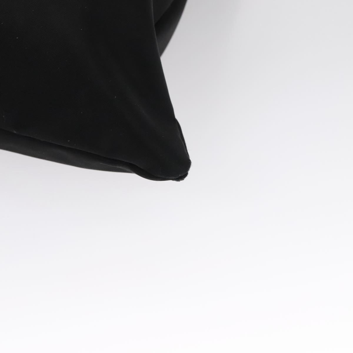 FENDI Shoulder Bag Nylon Leather Black Silver 108665