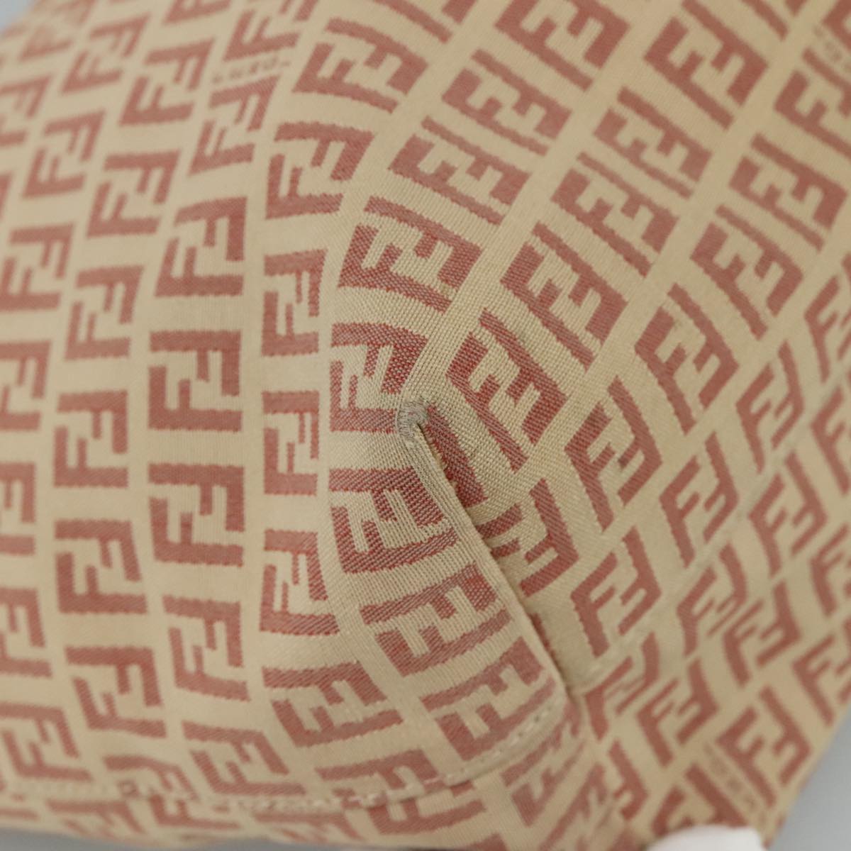 FENDI Zucchino Canvas Tote Bag Pink 108691