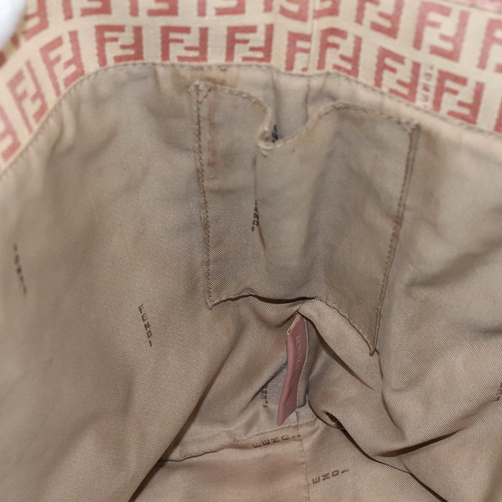 FENDI Zucchino Canvas Tote Bag Pink 108691