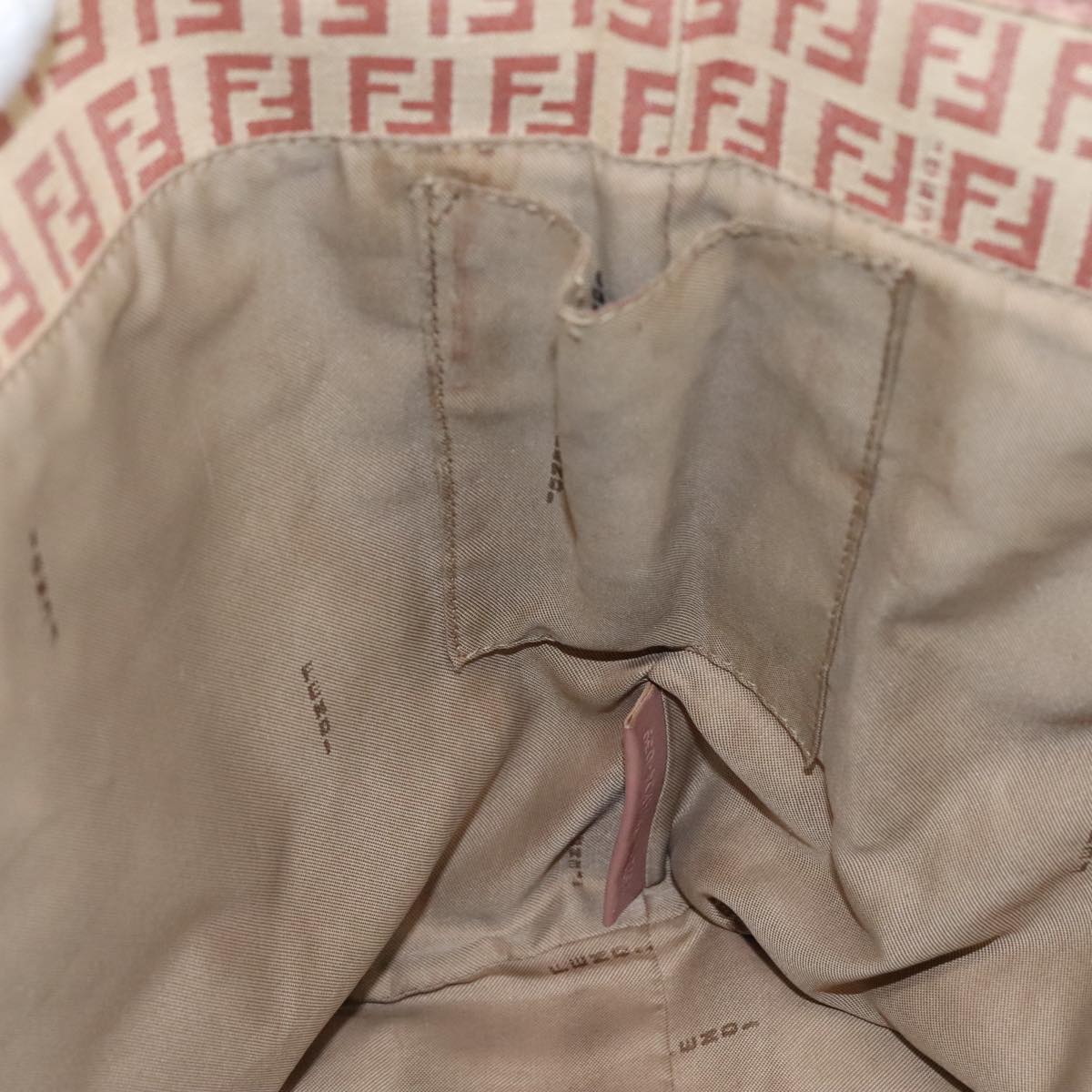 FENDI Zucchino Canvas Tote Bag Pink 108691