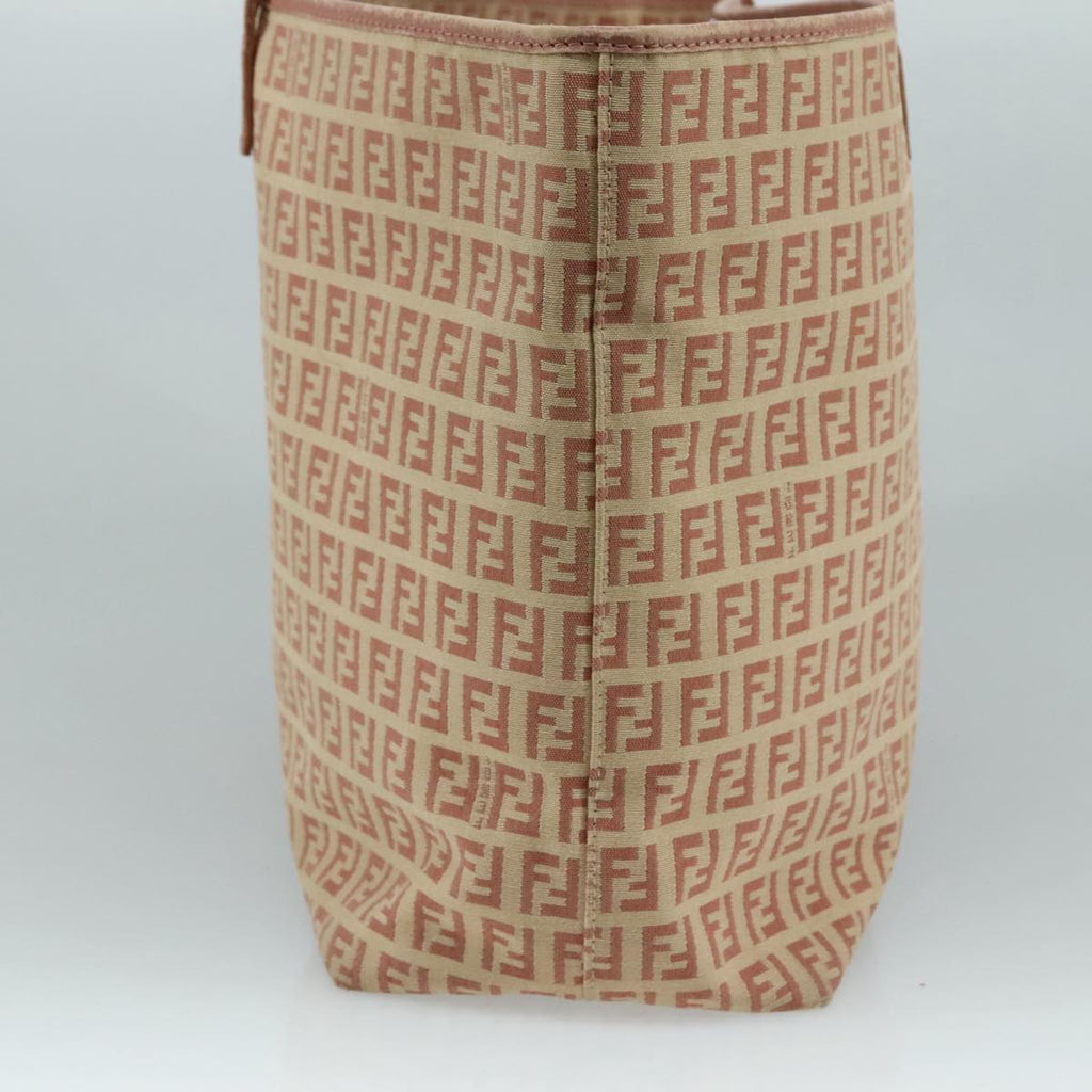 FENDI Zucchino Canvas Tote Bag Pink 108691